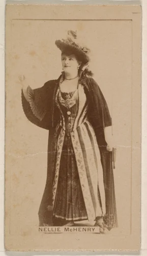 Nellie McHenry, from the Actresses series (N245) issued by Kinney Brothers to promote Sweet Caporal Cigarettes by Kinney Brothers Tobacco Company, photograph, 1890