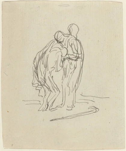 The Prodigal Son by Honoré Daumier, drawing, 1808-1879