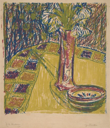 Still Life by Ernst Ludwig Kirchner, print, 1907
