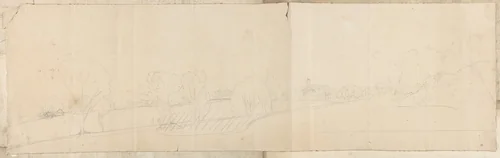 Landscape Sketch by anonymous, drawing, 1824-1840