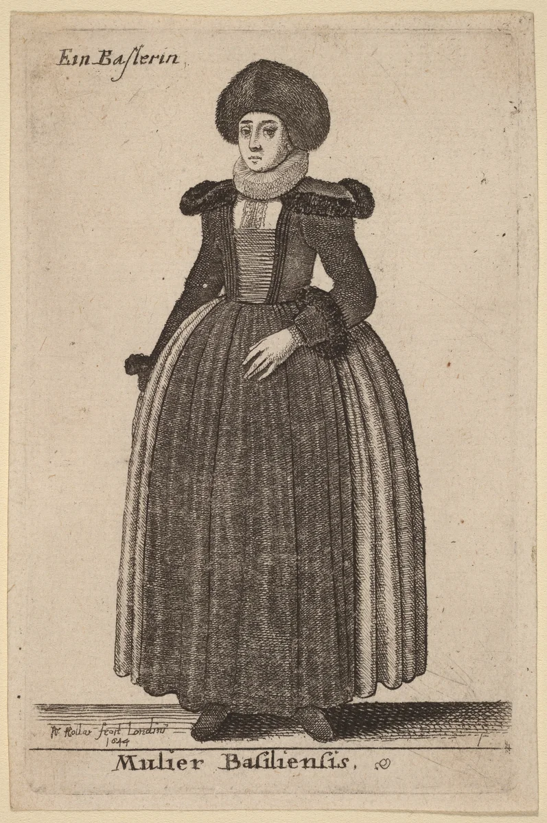 Mulier Basiliensis by Wenceslaus Hollar, print, 1644