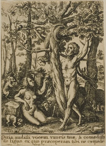 The Garden of Eden by Wenceslaus Hollar
Hans Holbein the younger, print, 1651