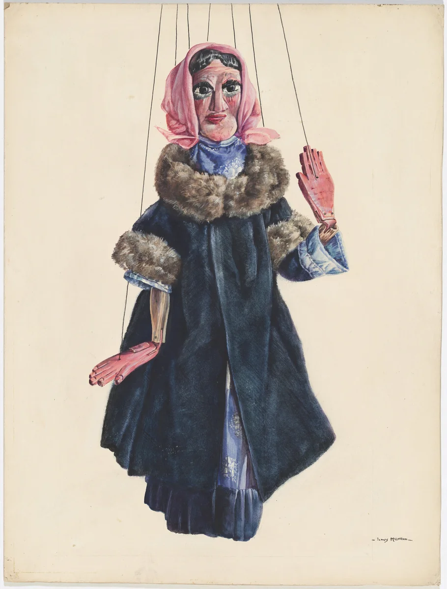Lady Marionette by James McLellan, index of american design, 1937