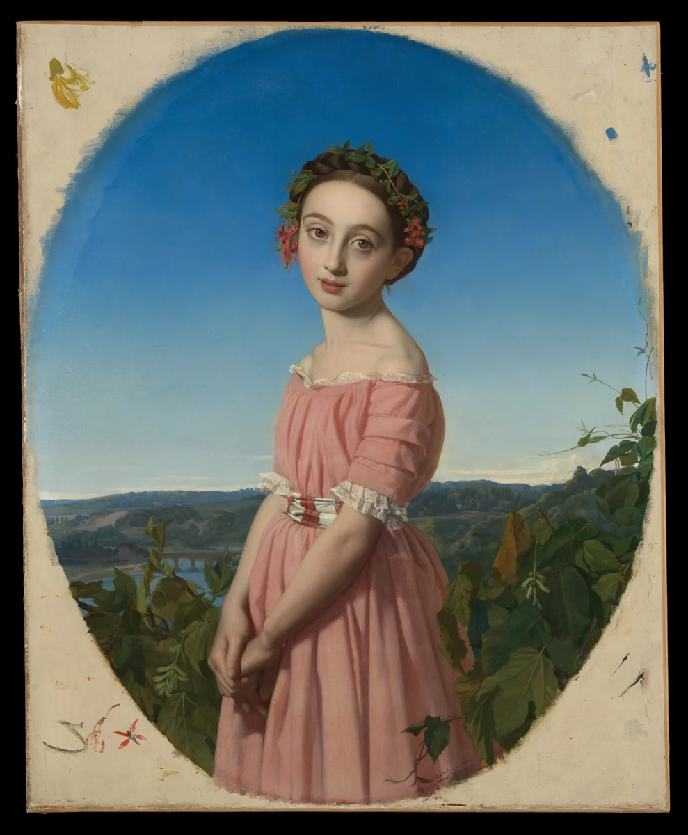 Faustine Léo (1832–1865) by Henri Lehmann, painting, 1842