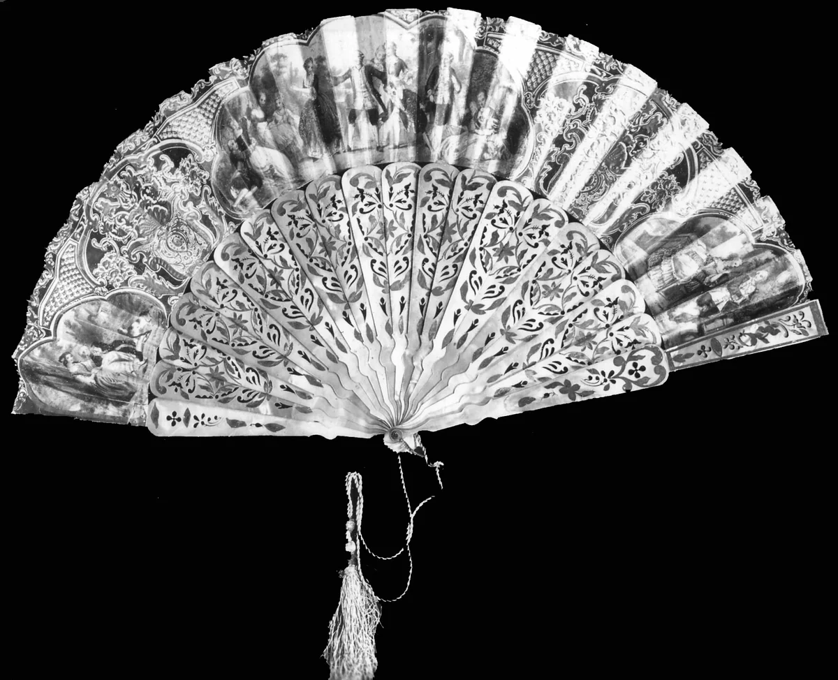 Fan by France, textile, 1801-1900
