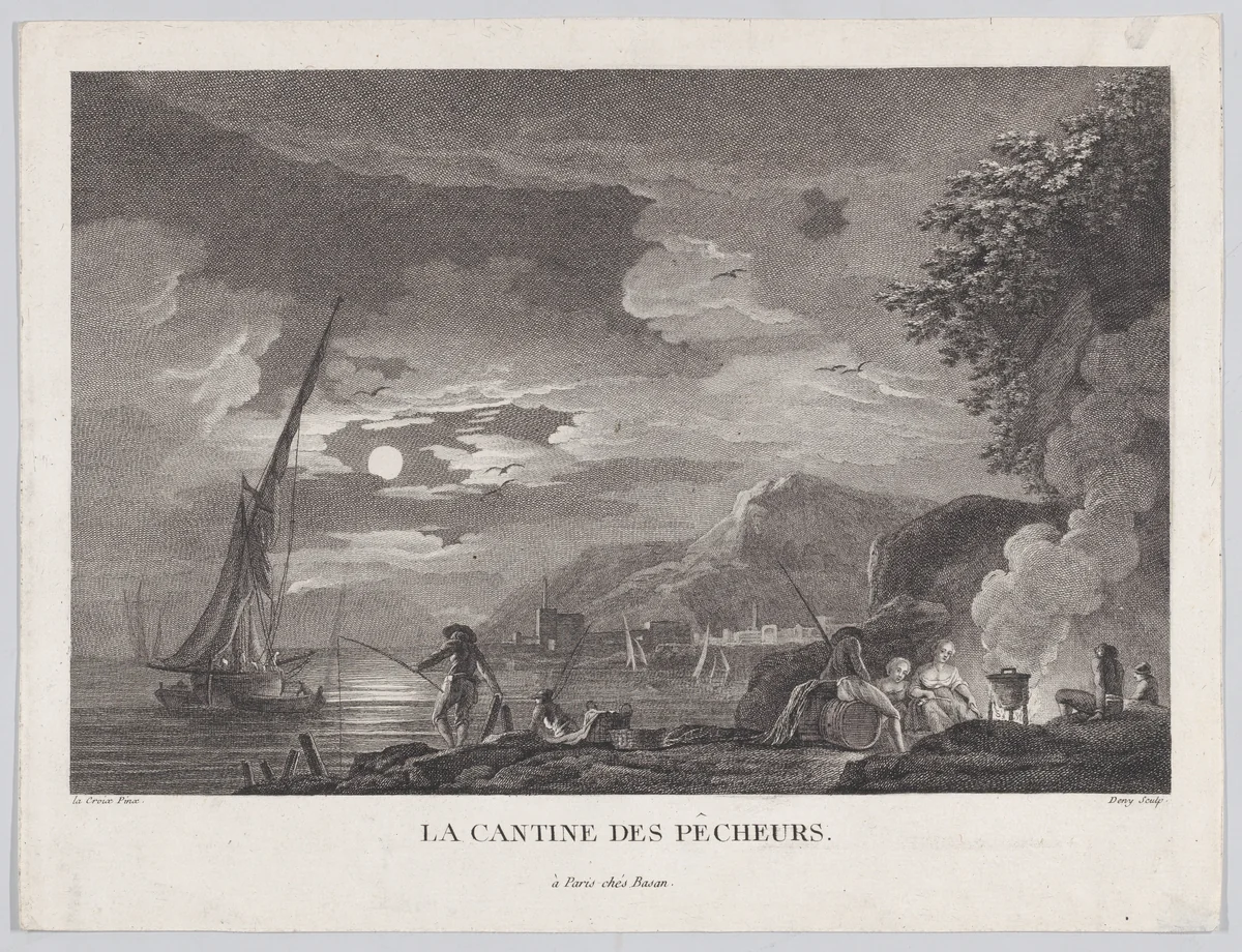 The Fishermen's Canteen by Jeanne Deny, print, 1770-1797