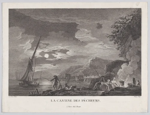 The Fishermen's Canteen by Jeanne Deny, print, 1770-1797