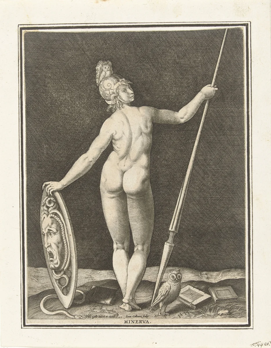 Minerva by Unknown, print, 1576-1628