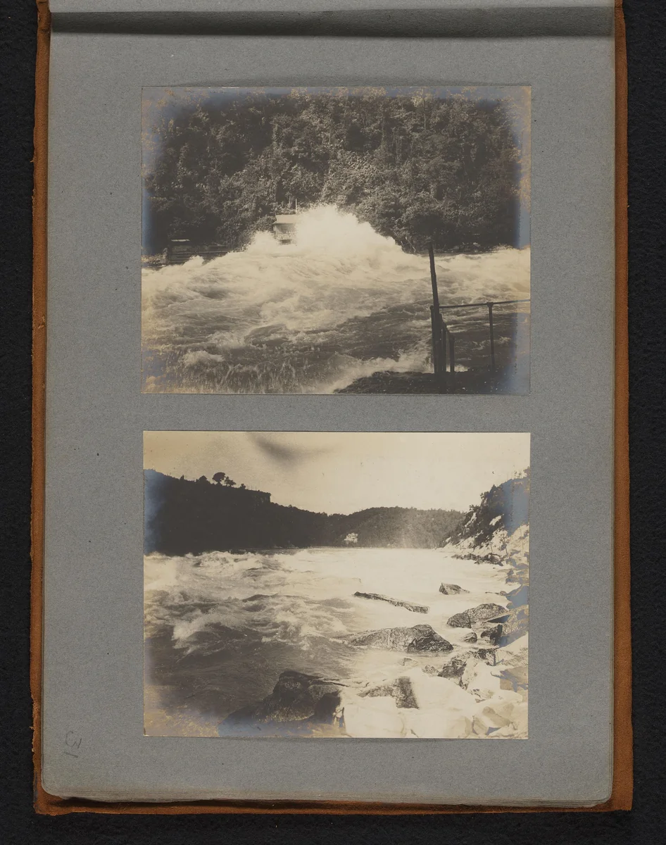 Landschap met een golvende rivier, mogelijk de Niagara by Jan van der Mey, book, 1902