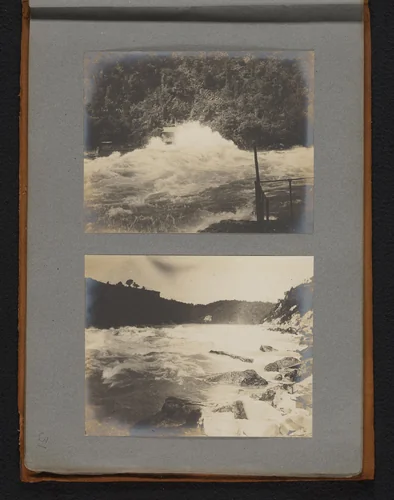 Landschap met een golvende rivier, mogelijk de Niagara by Jan van der Mey, book, 1902