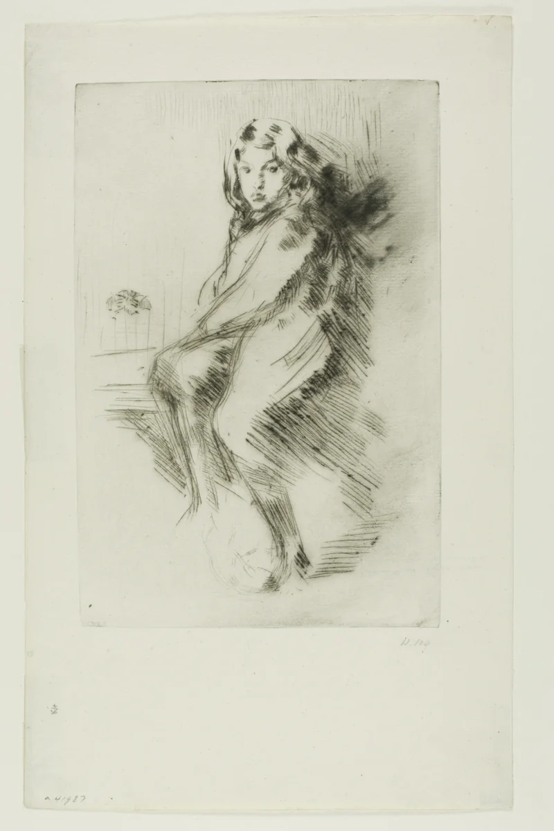 The Boy (Charlie Hanson) by James McNeill Whistler, print, 1875-1876