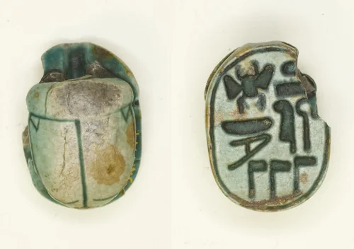 Scarab: Menkheperra (Thutmose III) by Egyptian, other, -1479--1425