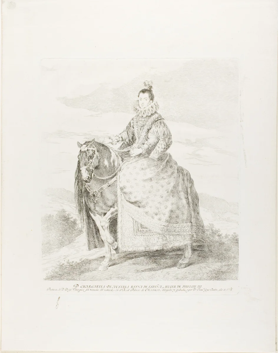 Margaret of Austria by Francisco José de Goya y Lucientes, print, 1778