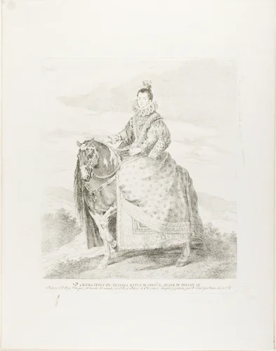 Margaret of Austria by Francisco José de Goya y Lucientes, print, 1778