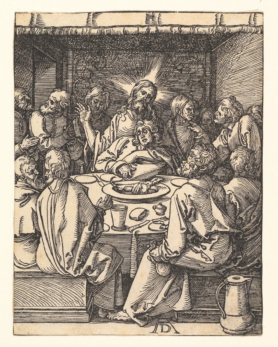 The Last Supper, from "The Small Passion" by Albrecht Dürer, print, 1508-1509