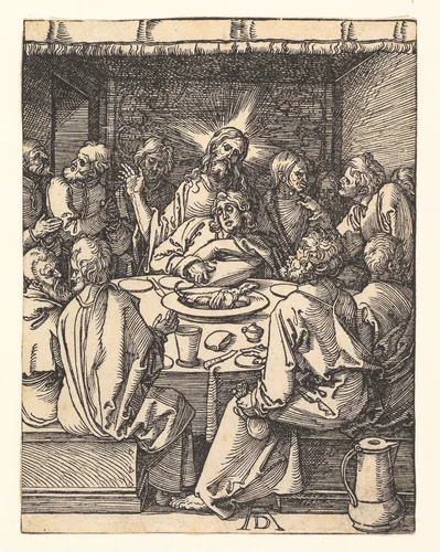 The Last Supper, from "The Small Passion" by Albrecht Dürer, print, 1508-1509