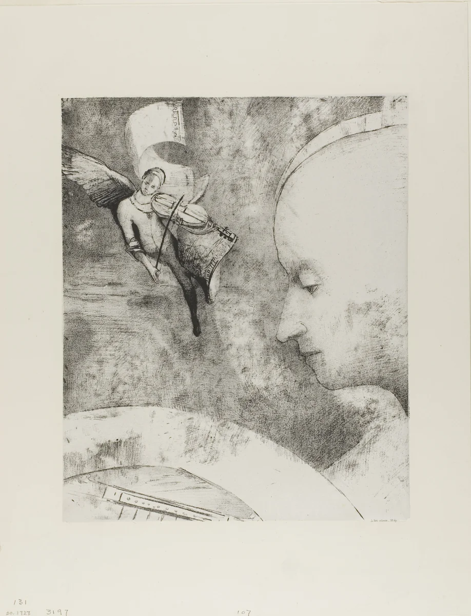 The Celestial Art by Odilon Redon, print, 1894