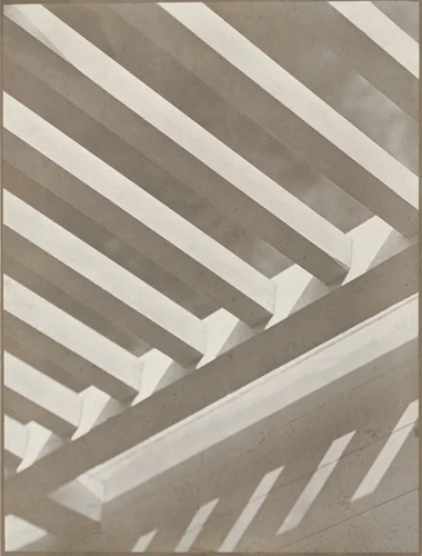 Porch Railings, Twin Lakes, Connecticut by Paul Strand, photograph, 1916