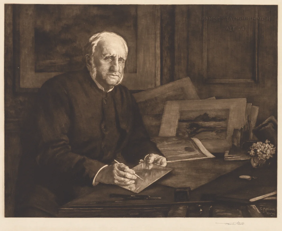 Sir Francis Seymour Haden by George Percy Jacomb-Hood, print, 1901