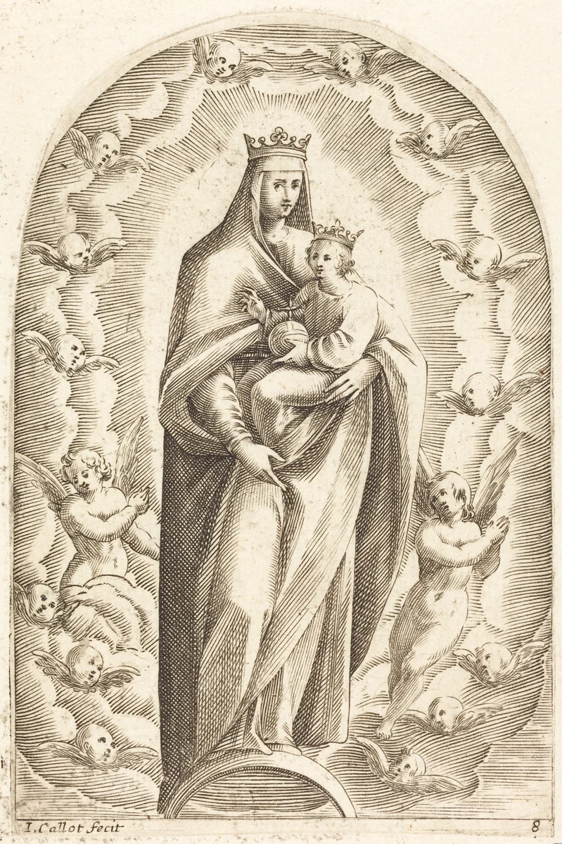 Immaculate Conception by Jacques Callot, print, 1608-1611