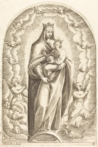 Immaculate Conception by Jacques Callot, print, 1608-1611
