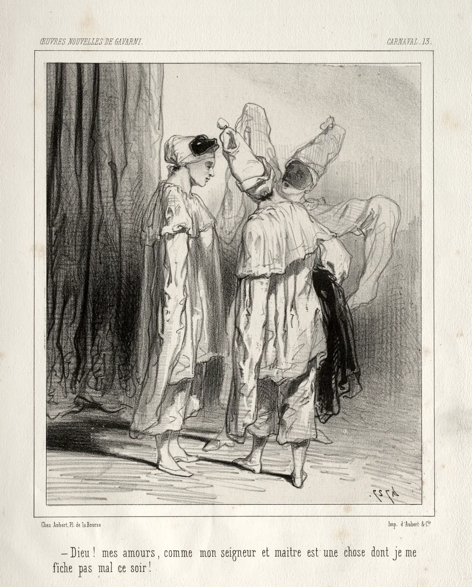 Carnaval by Paul Gavarni, print, 1824-1847