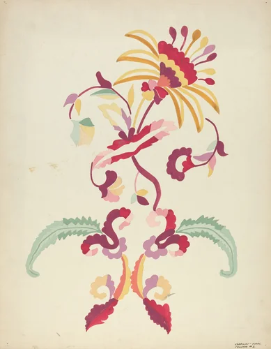 Design from Proposed Portfolio by Majel G. Claflin, index of american design, 1935-1942