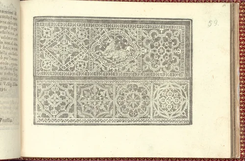 Corona delle Nobili et Virtuose Donne: Libro I-IV, page 59 (recto) by Cesare Vecellio, book, 1601