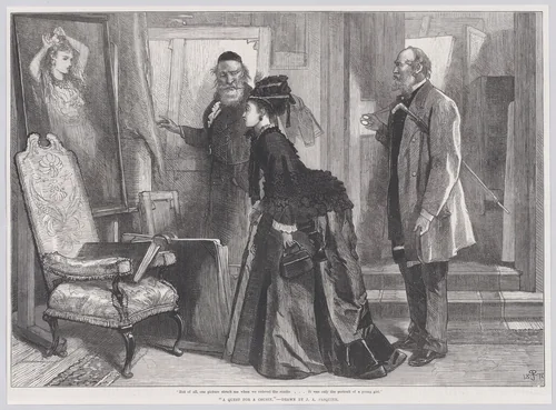 A Quest for a Cousin, from "Illustrated London News" by James Abbott Pasquier, print, 1874