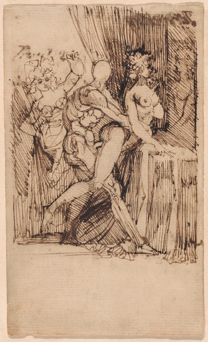 An Erotic Fantasy by Henry Fuseli, print, 1790-1792