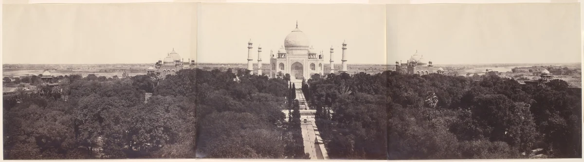 [The Taj Mahal from the Gateway] by John Murray, photograph, 1864