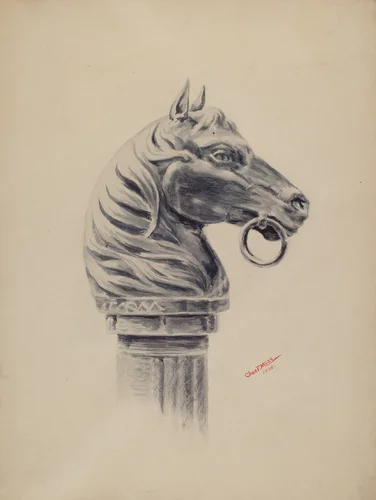 Hitching Post by Charles Moss, index of american design, 1938