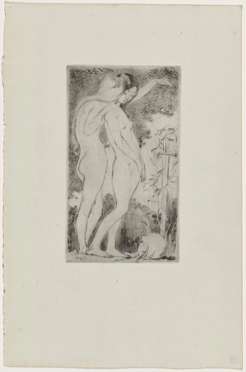 Nymphes by B.-A. Neuburger, print, 1895