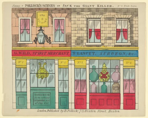 Scene 9, from Jack and the Giant Killer, Scenes for a Toy Theater by Benjamin Pollock, print, 1870-1890