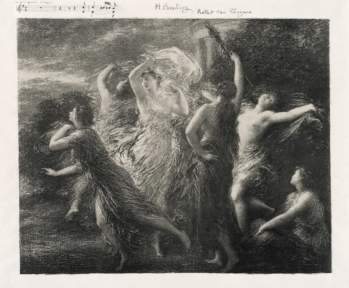 Dance of the Trojans by Henri Fantin-Latour, print, 1893