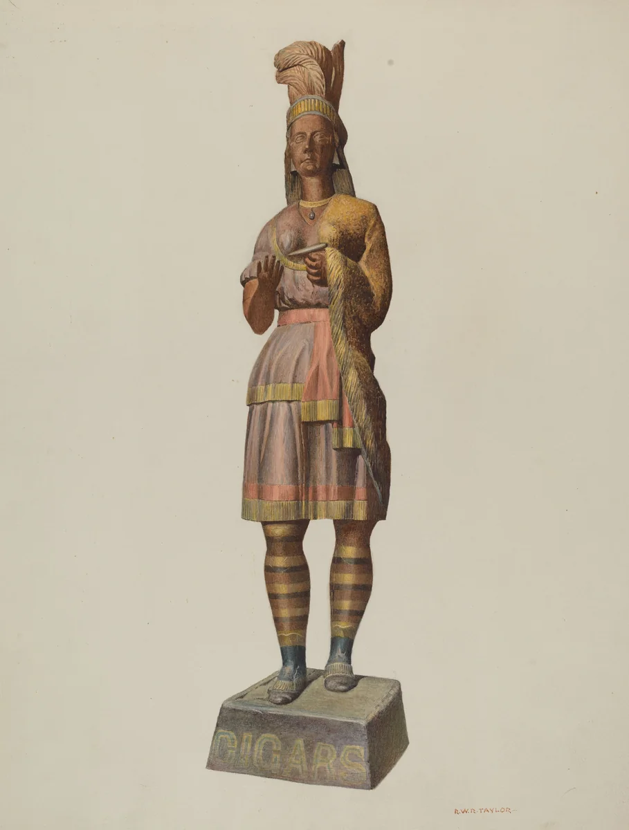 Indian Woman by Robert W.R. Taylor, index of american design, 1940