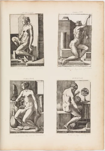 Geometry, from The Seven Liberal Arts, plate 5 by Monogrammist B, print, 1544