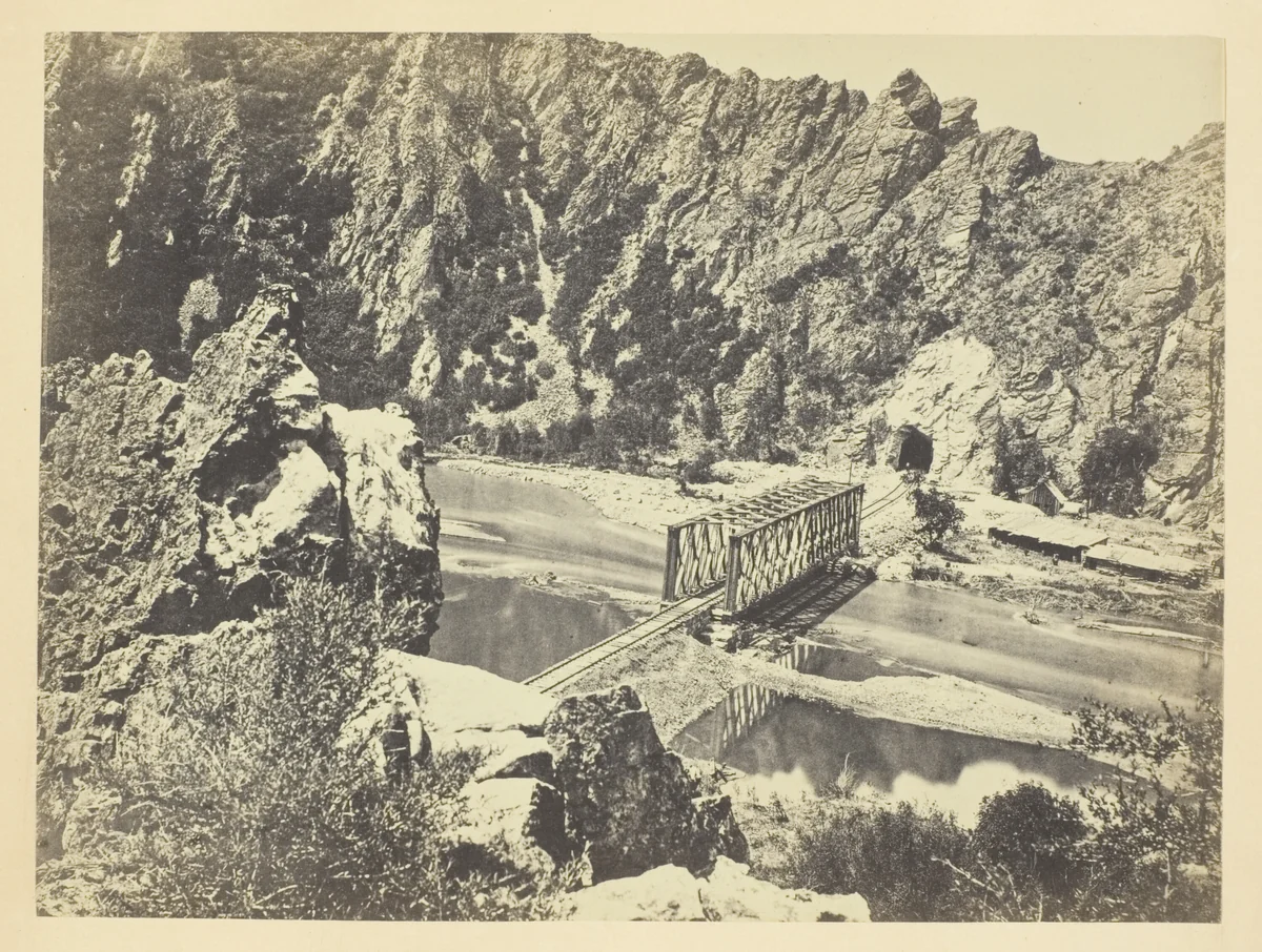 Tunnel No. 3, Weber Canon, Utah by Andrew J. Russell, photograph, 1868-1869