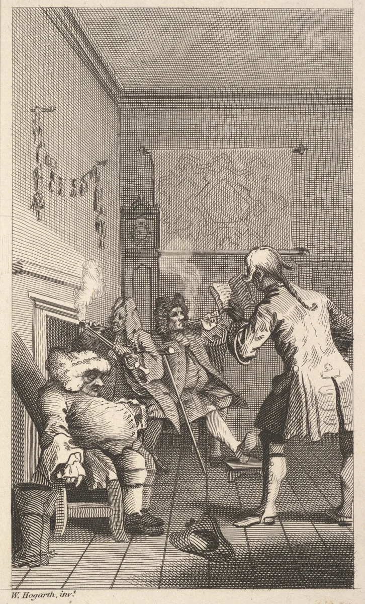 Frontispiece to "Tristram Shandy," Volume 1 by William Hogarth, print, 1800-1850