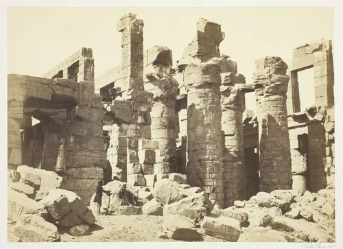 Hall of Columns by Francis Frith, photograph, 1857