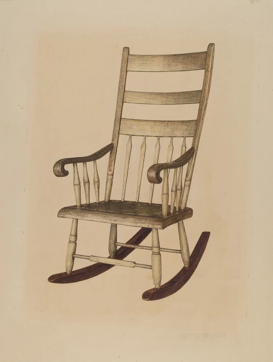 Rocking Chair by Raymond Neumann, index of american design, 1939