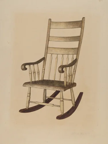 Rocking Chair by Raymond Neumann, index of american design, 1939