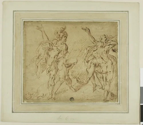 Rape of the Sabines by Michel Joseph Speeckaert
Annibale Carracci, drawing, 1768-1838