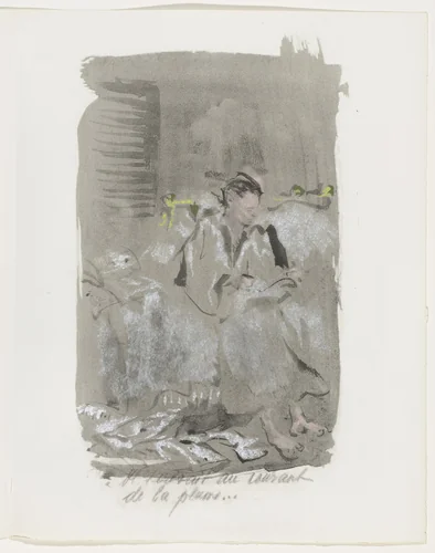 Plate (page 111) from Mille Regrets (A Thousand Regrets) by Christian Bérard, illustrated book, 1947