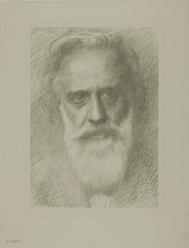 Portrait of the Artist, eighth plate by Alphonse Legros, print, 1895-1905