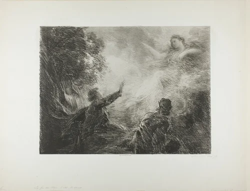 The Fairy of the Alps, first plate by Henri Fantin-Latour, print, 1873