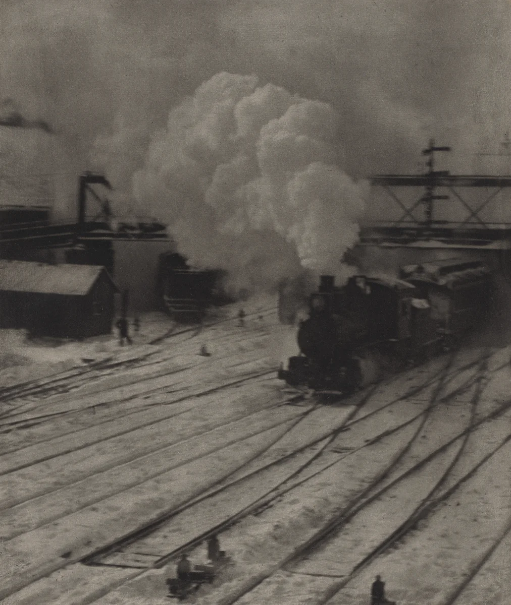 The Railroad Yard, Winter by Alfred Stieglitz, photograph, 1903
