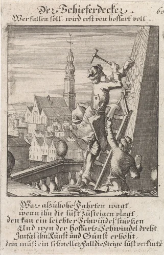 Leidekker by Caspar Luyken, print, 1711