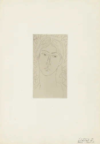 Mlle Landsberg (Grande Planche) by Henri Matisse, print, 1914