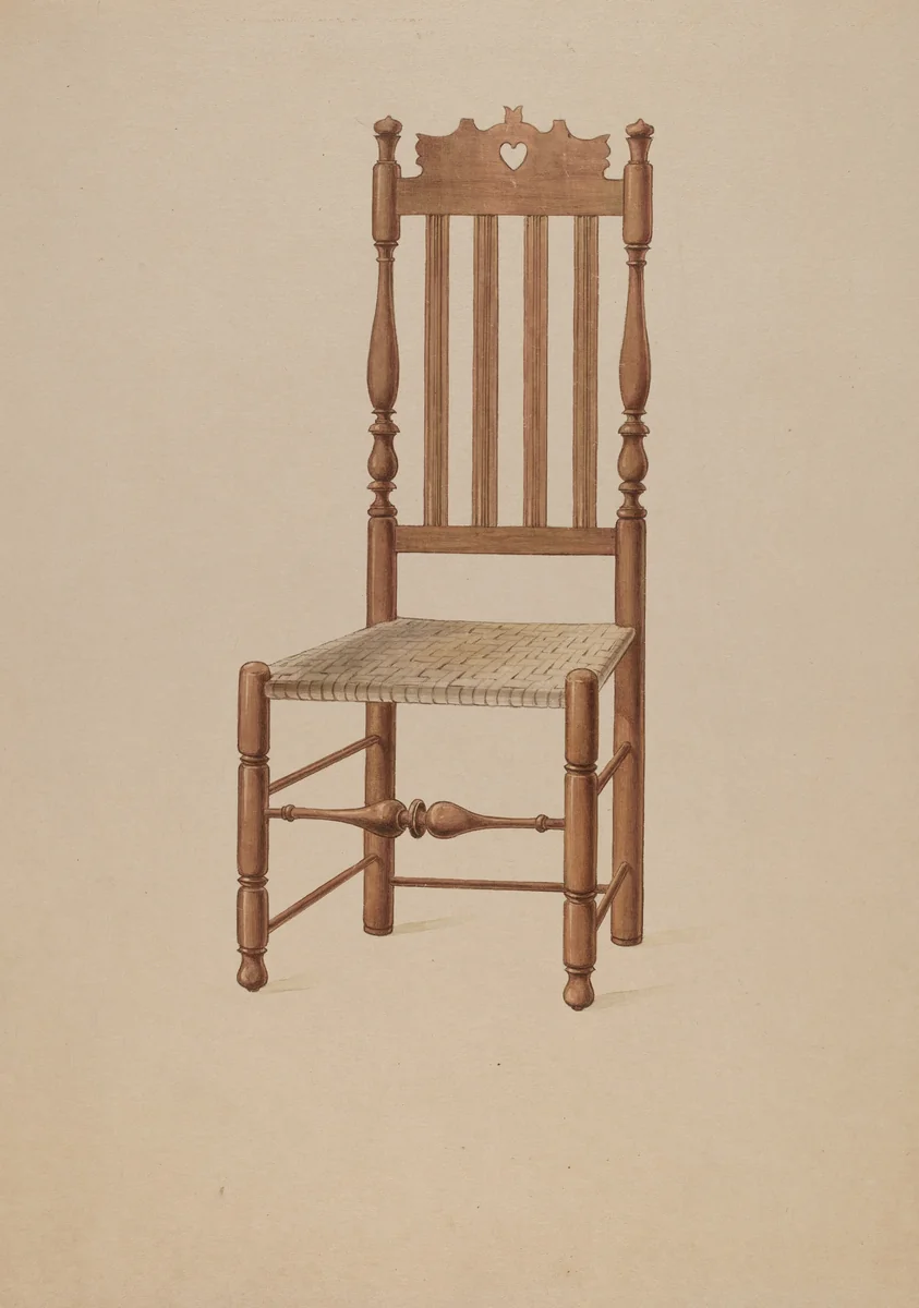 Heart and Crown Chair by Howard Weld, index of american design, 1936